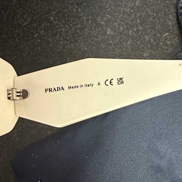 Prada Sunglasses in Talc with Black Lenses